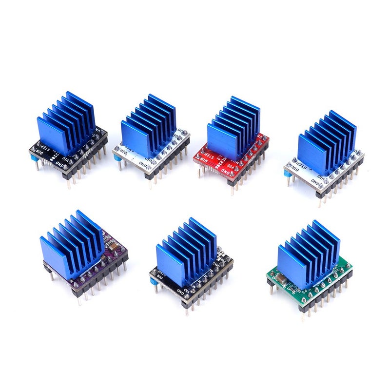 FYSETC Upgrade Stepper Motor Driver Heatsink, FYSETC 10pcs 3D Printer Parts Anodized Aluminum Heatsink 3D Printer Cooler for Raspberry Pi LV8729 A4988 DRV8825 TMC2208 TMC2100 TMC2130 Driver Module, Blue - Image 4